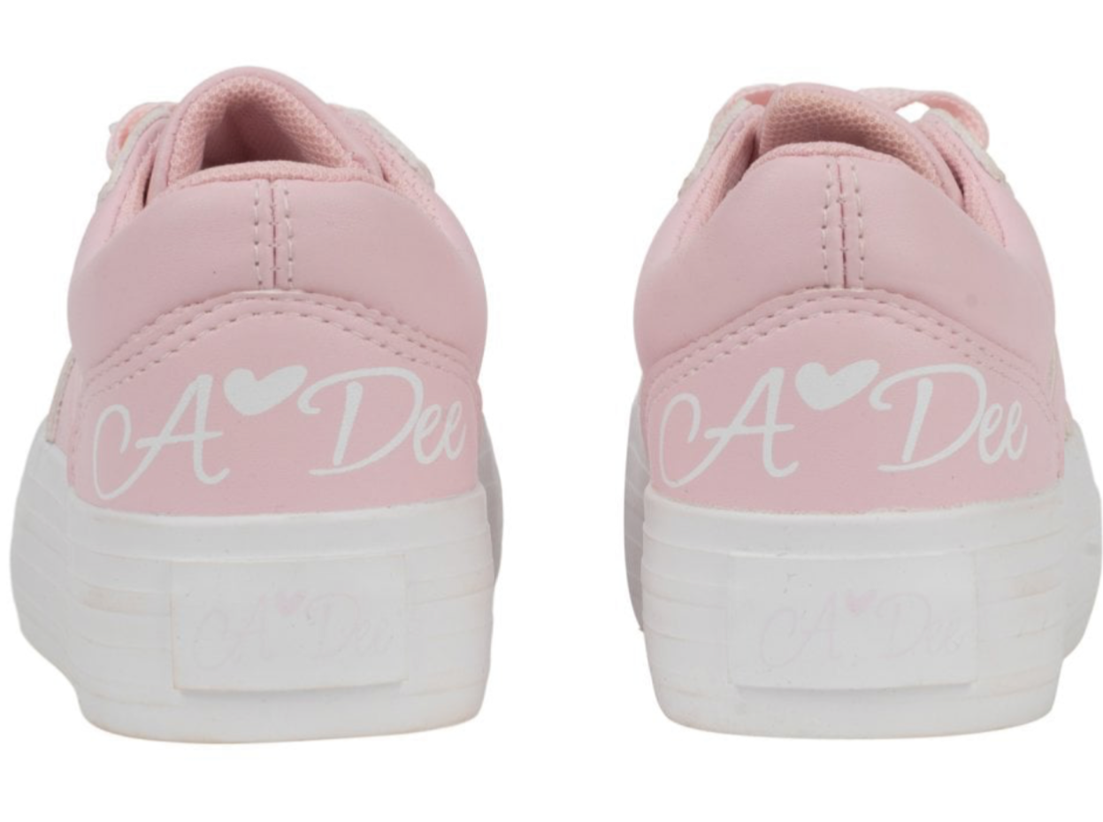 Pink platform trainers hotsell