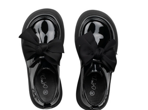 Black ADee black bow shoes 07242421