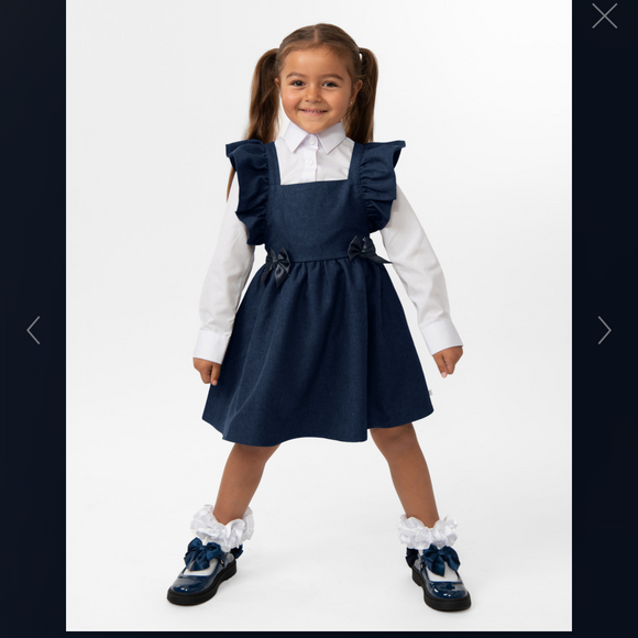 Caramelo kids navy pinafore 08242448