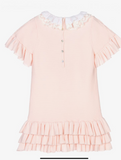 Caramelo kids pink knitted dress.        0222818